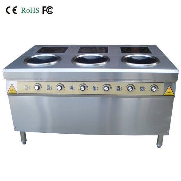 Induction range mixed induction wok